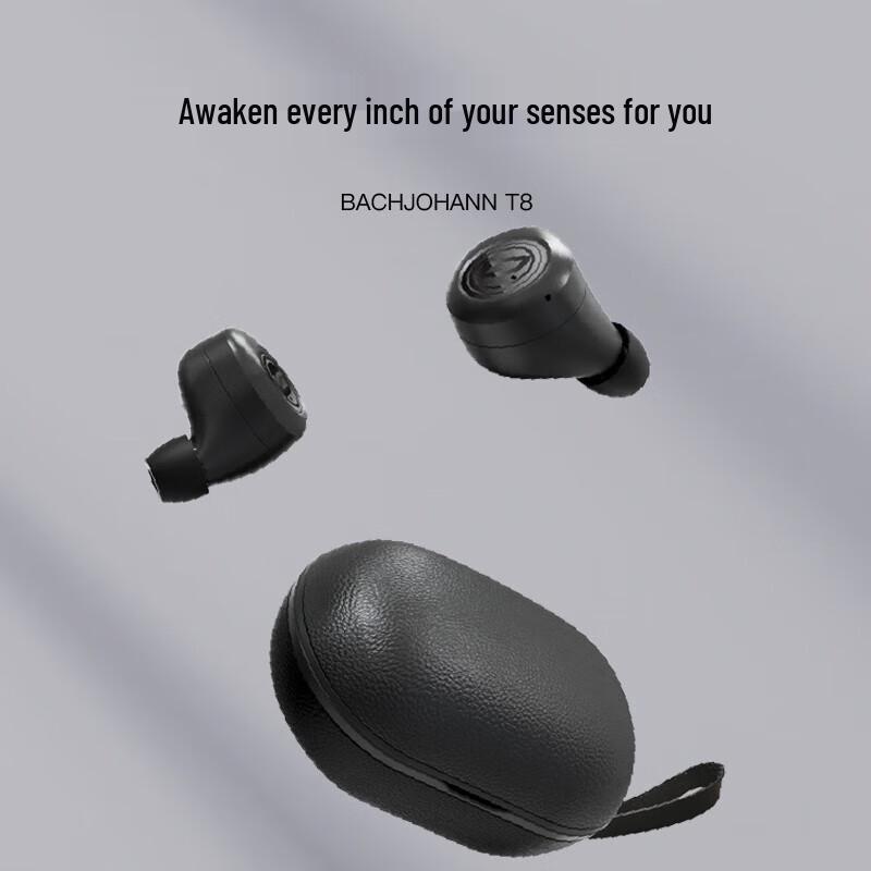 Bach Johann T8 Wireless Bluetooth Noise-Cancelling Sport Earbuds