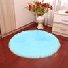 Nordic Round Faux Wool Rug for Bedroom or Living Room