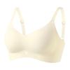 Zeriluna Four-leaf Flower Breathable Ribbed Push-up Bra Comfortable, Body-fitting, Skin-friendly, Soft and Breathable Underwear