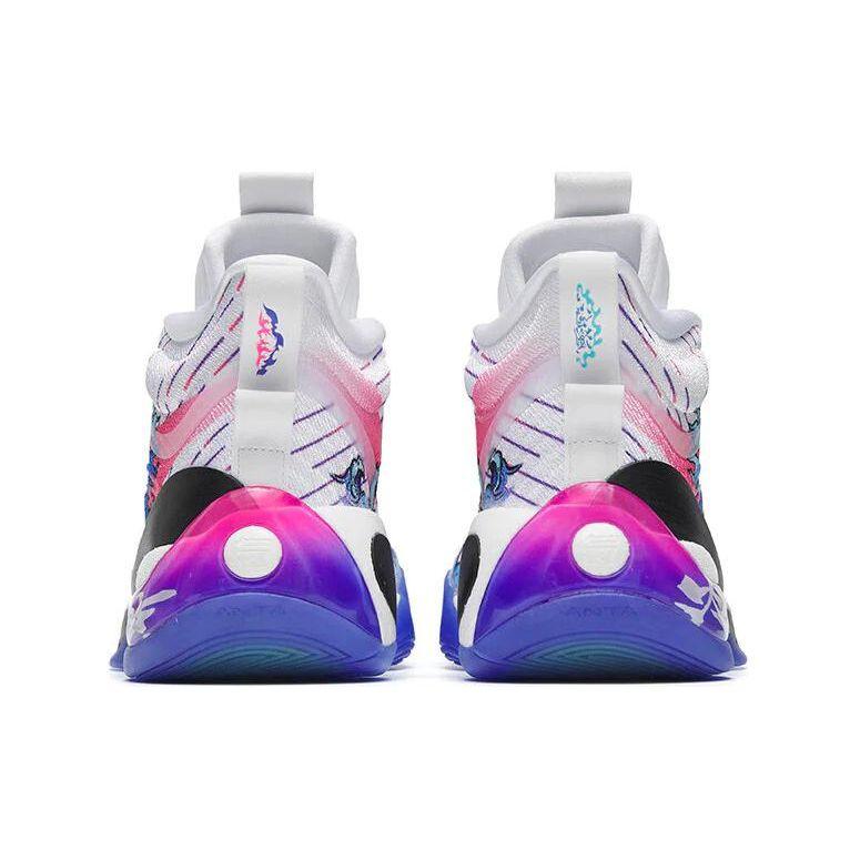 ANTA KT7 Men Professional Basketball Shoes White Blue Purple Pink Gradient 112241102-2