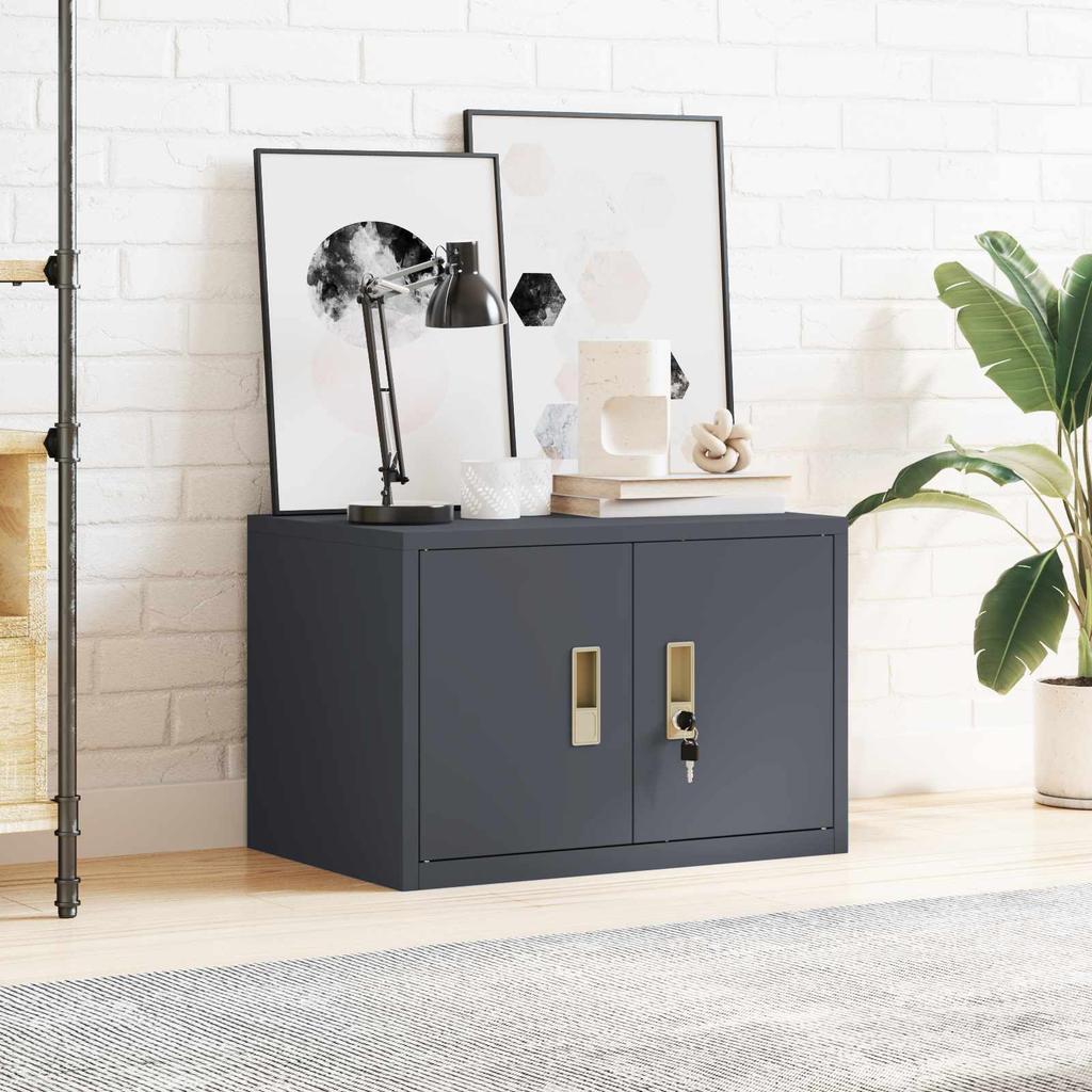 Storage Cabinet Anthracite 60 X 40 X 40 Cm Steel
