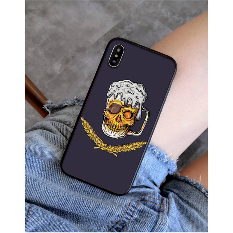 YNDFCNB for man beer mug with foam Phone Case for iphone 11 12 Mini Pro Max X XS MAX 6 6s 7 8 Plus 5 5S 5SE XR SE2020