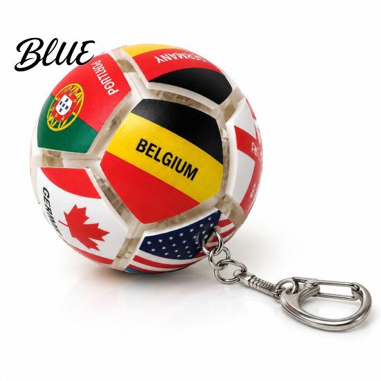 Football Keychain Pendant Mini Shape Team Logo Keychain Portable Decompression Toy for Stress Relief And Fan Gifts Soccer Emblem