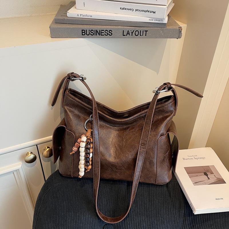 Premium sense large-capacity bag women's new autumn and winter simple and versatile shoulder messenger bag