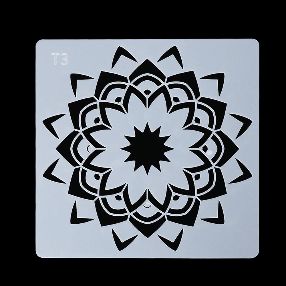 New Stamp Embossing DIY Craft Scrapbooking Layering Stencils Mandala Auxiliary Painting template