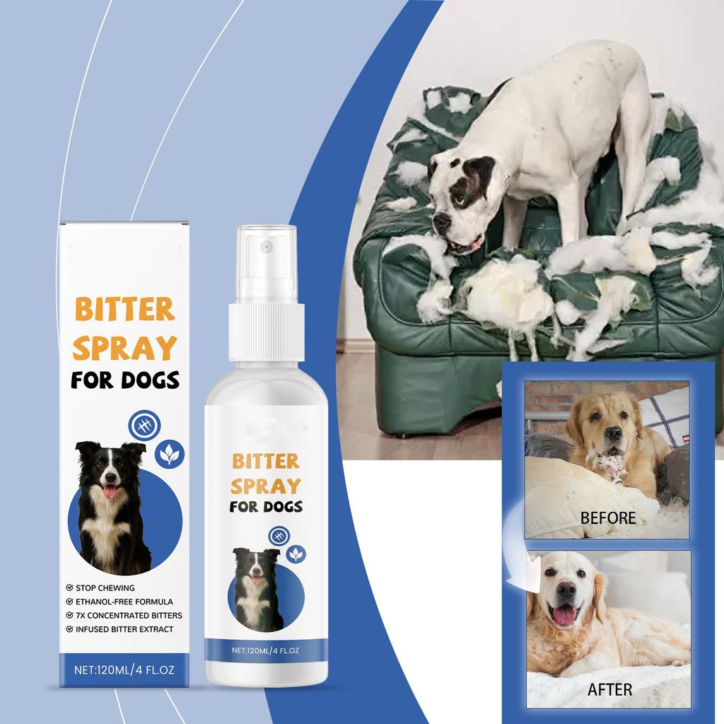 Dog Anti-Chewing Spray Anti-Licking Anti-Biting Furniture Sofa Bitter Training Spray 120ml