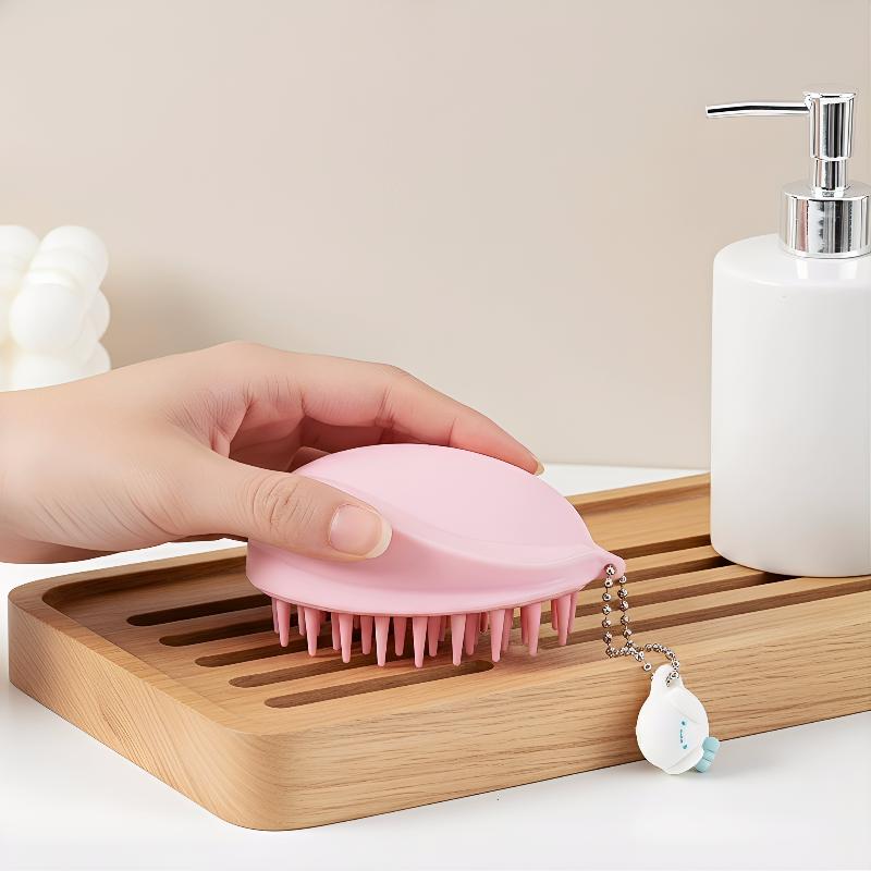 1pcs Silicone Scalp Brush Hair Washing Massager Comb for Sensitive Scalp Care and Daily Shower Routine