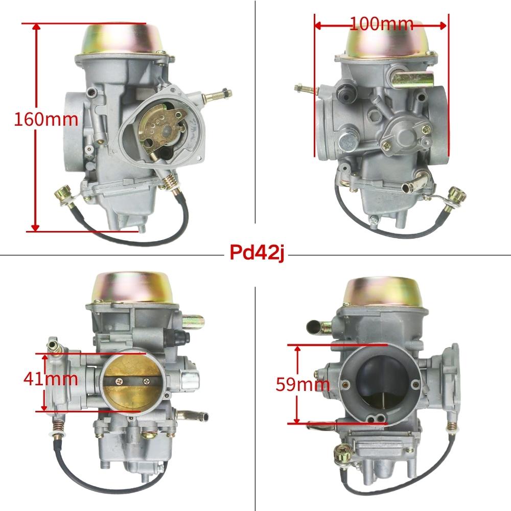 Motorcycle Carburetor Pd42J 42mm For Yamaha Grizzly 600 660 YFM600 Raptor 660 ATV UTV For Hisun 700cc Pd42J