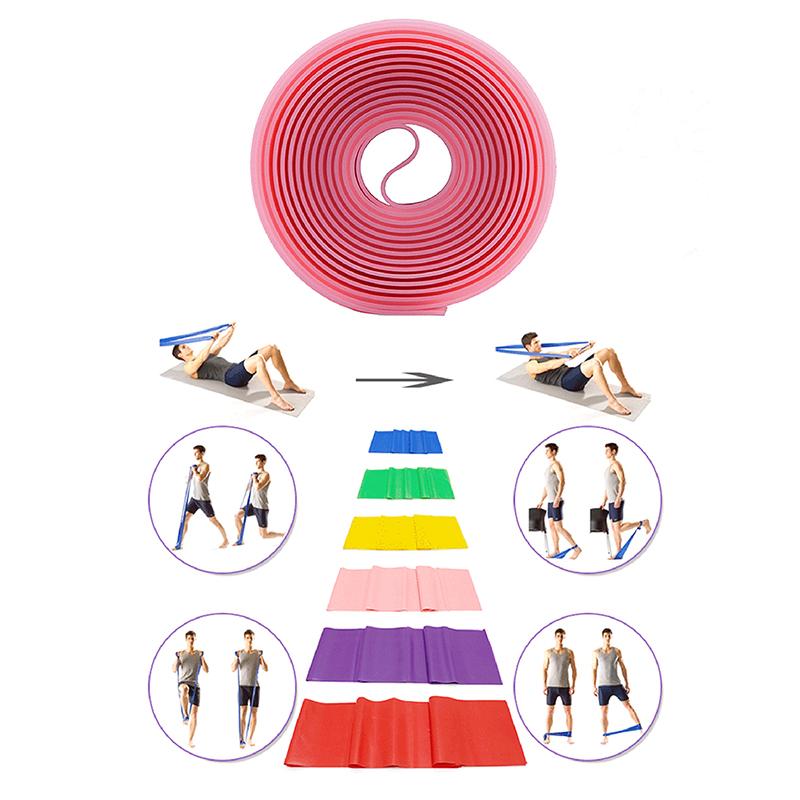 Yoga Physiotherapie Elastisches Band, Fitnessstudio Widerstandsband, Sport Dehntraining Seil, Pilates Dehnfolie