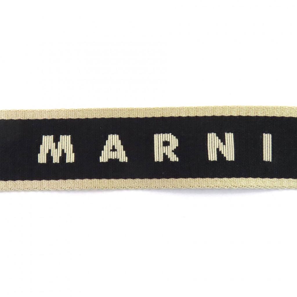 Great MARNI Shoulder Bag black leather Women SBMP0128U0 Used