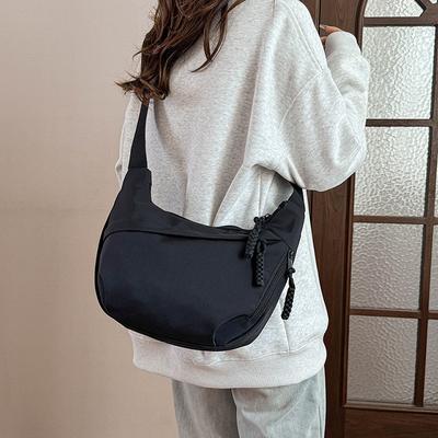 Trend Messenger Bag Large Capacity Women's New Casual Messenger Dumpling Bag Commuter Shoulder Bag