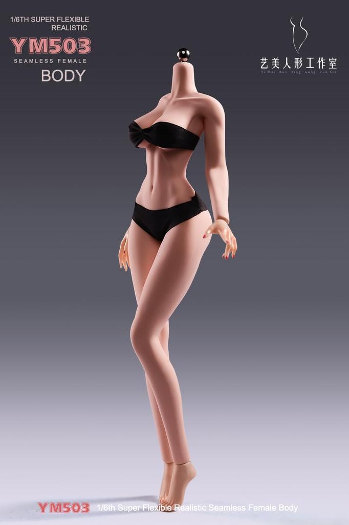 Scale Female Armored Super Flexible Seamless Female Figure Narrow and Full Miniature Action Figure Doll 1/6 Body, 12-inch, Body, Slender, Voluptuous,