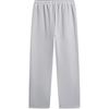 Li-Ning Badfive Letter Straight Leg Drawstring Fleece Mid Waist Loose Knit Sports Pants Men Bottoms Gray Mixed-Gray AKLU521-4