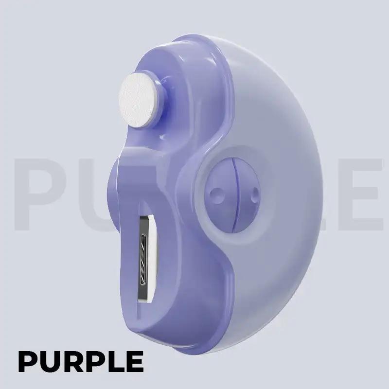 

Электрические автоматические кусачки для ногтей 2 в 1 - профессиональные электрические кусачки для ногтей, полировальные машины, полировщики, органайзеры для файлов и формирователи фиолетовый