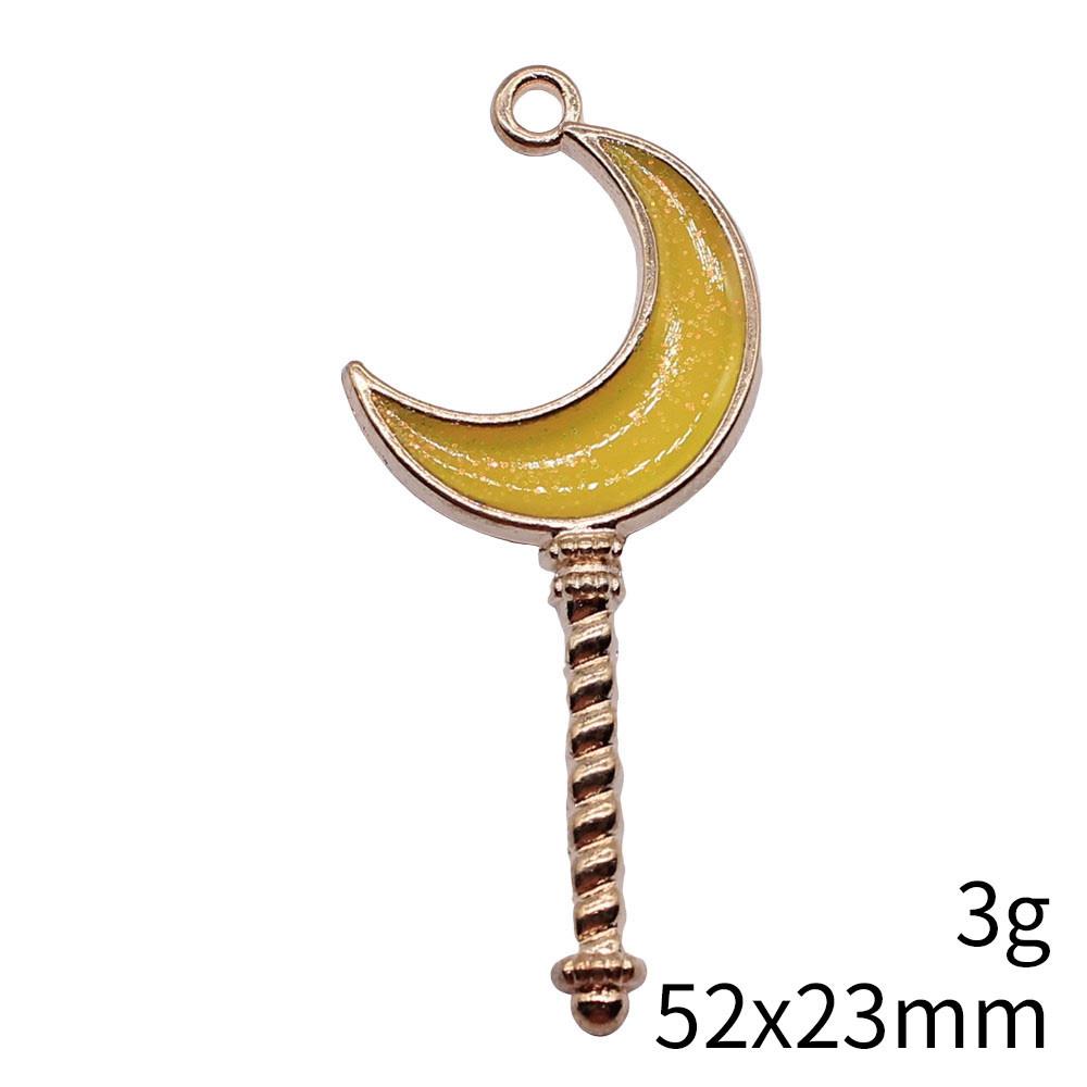 Mother's Day Charms For Nails Pentagram Moon Enamel Charms Pendant Art Supplies Pendant Accessories