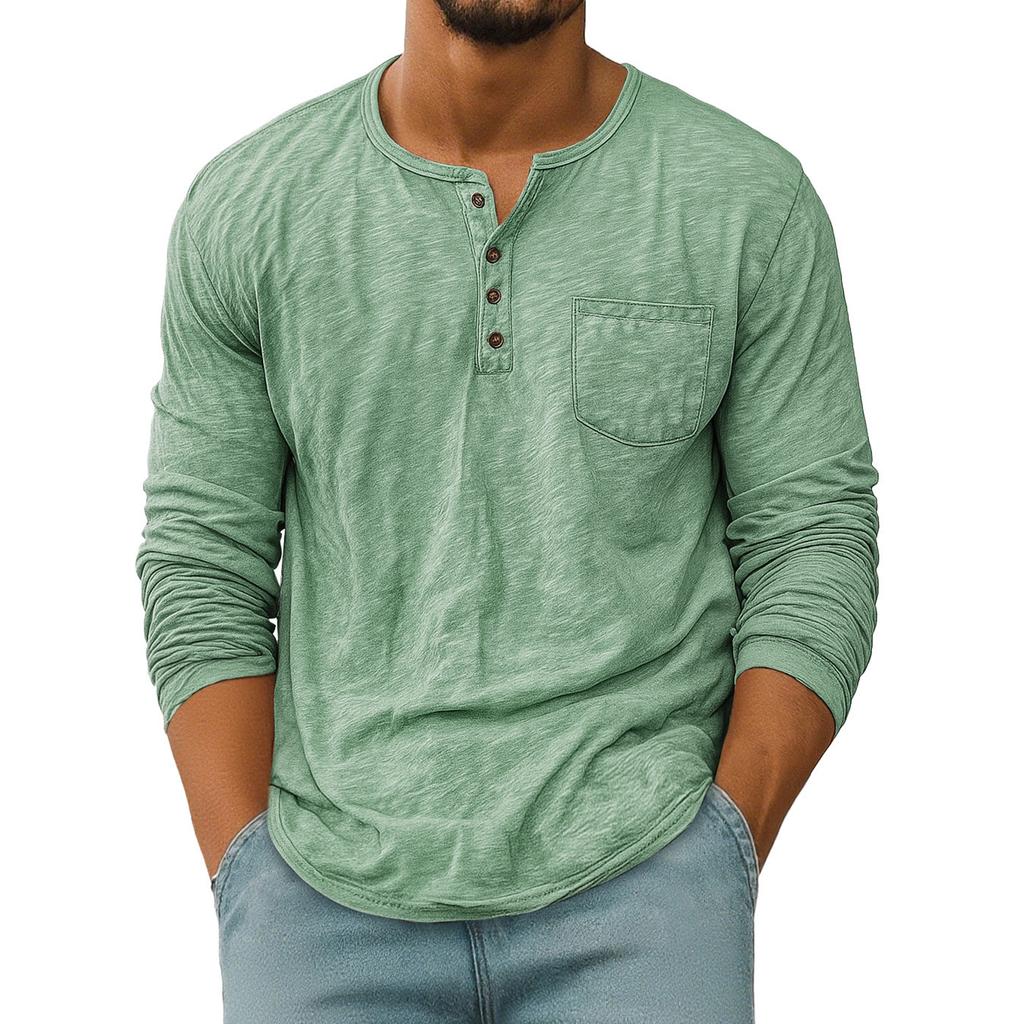 Men  Retro  Loose  Leisure  Long Sleeves  Upper Garment