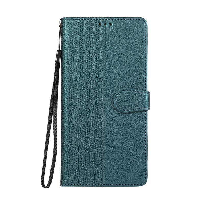 Wallet Case on for OPPO Reno 11F Case Grid Pattern Leather Cover for Oppo Reno11 F Reno 11 8 10 Pro Plus 8T 5G 8Z 7Z 7 Lite Capa