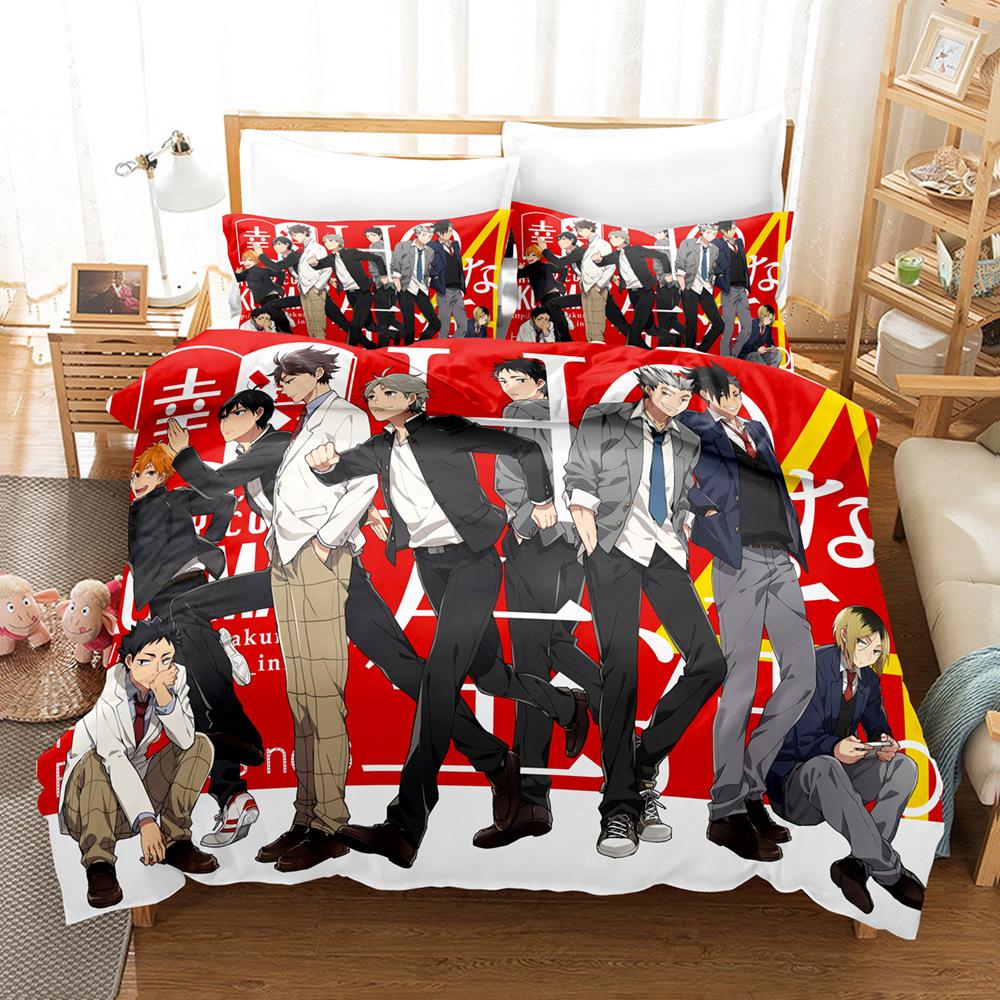 3Dbts Youth Group Three-Piece Quilt Cover Four-Piece Bedding Home Textile