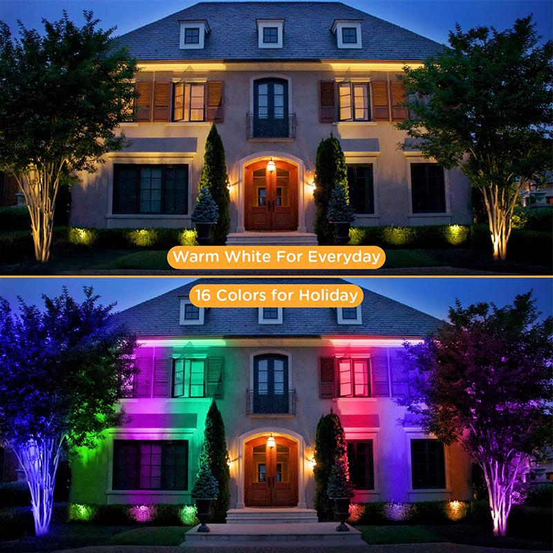 Cross-border RGBW 12V Low-voltage In-ground Dimmable Garden Light
