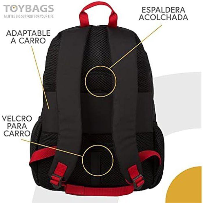 Sac à dos école Naruto Cloud - TOYBAGS - deux poches principales - poche avant - poches latérales