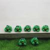 10Pcs Resin Miniature Mini Tiny Green Frog Figurines Dollhouse Decor Scenes