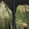 Flocked Vine Fabric Green Floral Stretch Vintage Hanfu Dress Handmade DIY Home Crafts Material Chinese Style Designer Textile