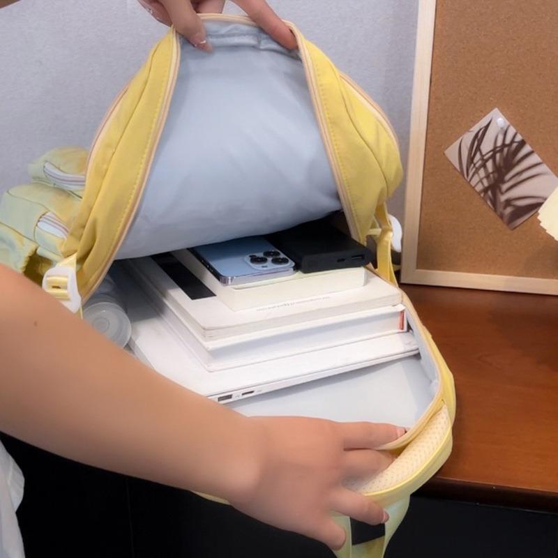 The New Schoolbag Is High-value, Fresh and Sweet, Candy-colored Backpack, Lightweight and Large-capacity Backpack for Junior High School Students.