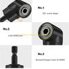 92MF 105° Right Angle Impact Drill Bit Adapter Set Rotatable Impact Driver Adapter 1/4" 3/8" 1/2" Impact Driver Adapter