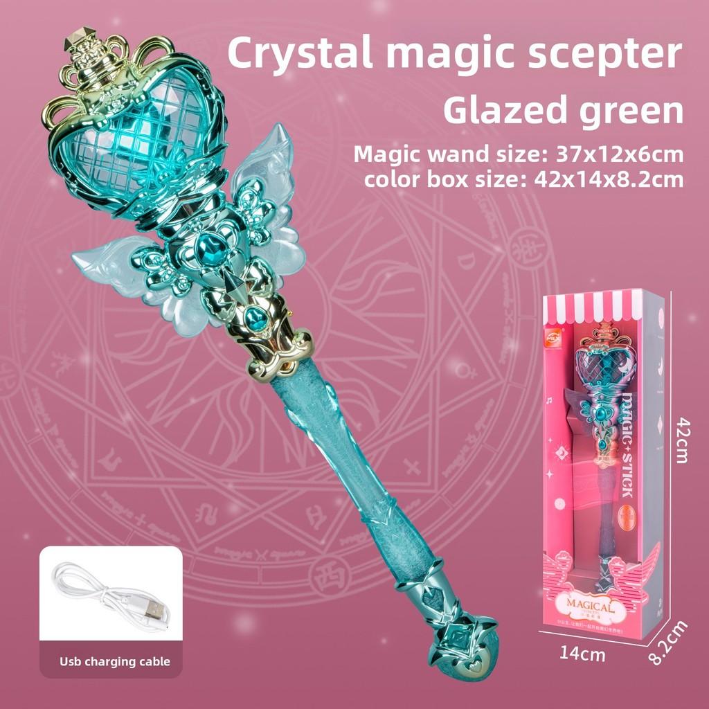 Girl Light Sound Crystal Magic Wand With Music And Flashing For Children Entertainment Play
