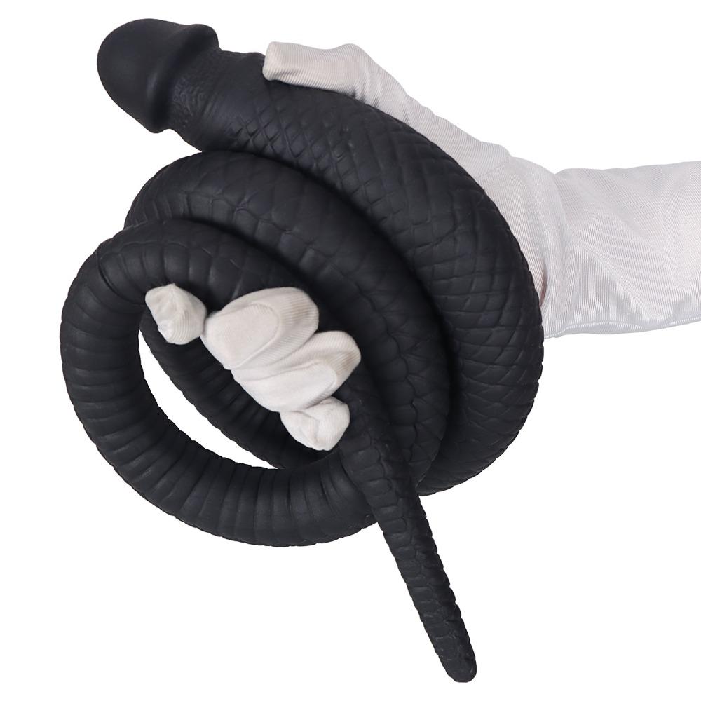 Soft Silicone Long Anal Plug for Men Women, Comfortable Stretching Prostate Massager Adult Sex Toys