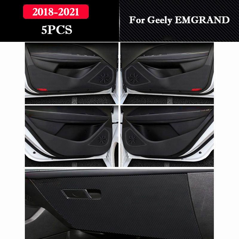 For Geely EMGRAND 2018-2026 Car Door Anti-kick Pad Interior Modification Decorative Stickers Mat Auto Refit Accessories