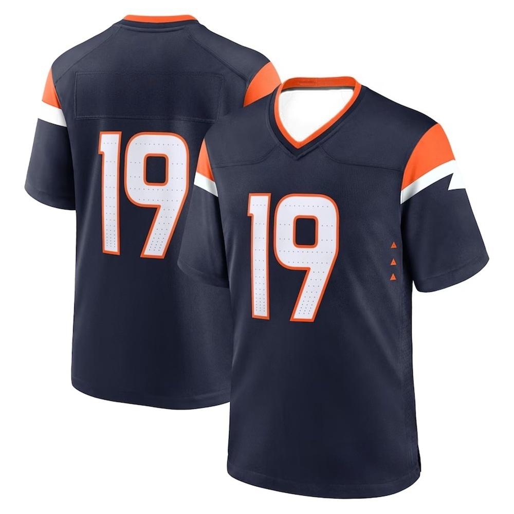 Maglietta a maniche corte da rugby estiva Denver per adulti uomini e donne Broncos Abbigliamento da allenamento Maglietta Sportiva per bambini Top casual