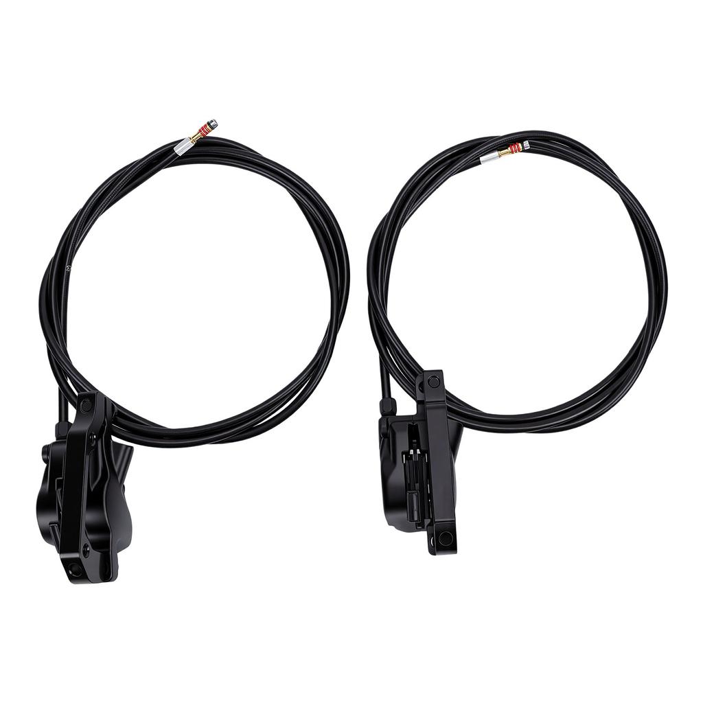 Hydraulic Disc Brake Set Lightweight Disc Piston Oil Brake Kit Aluminum Alloy Heat Dissipation Easy Alignment For