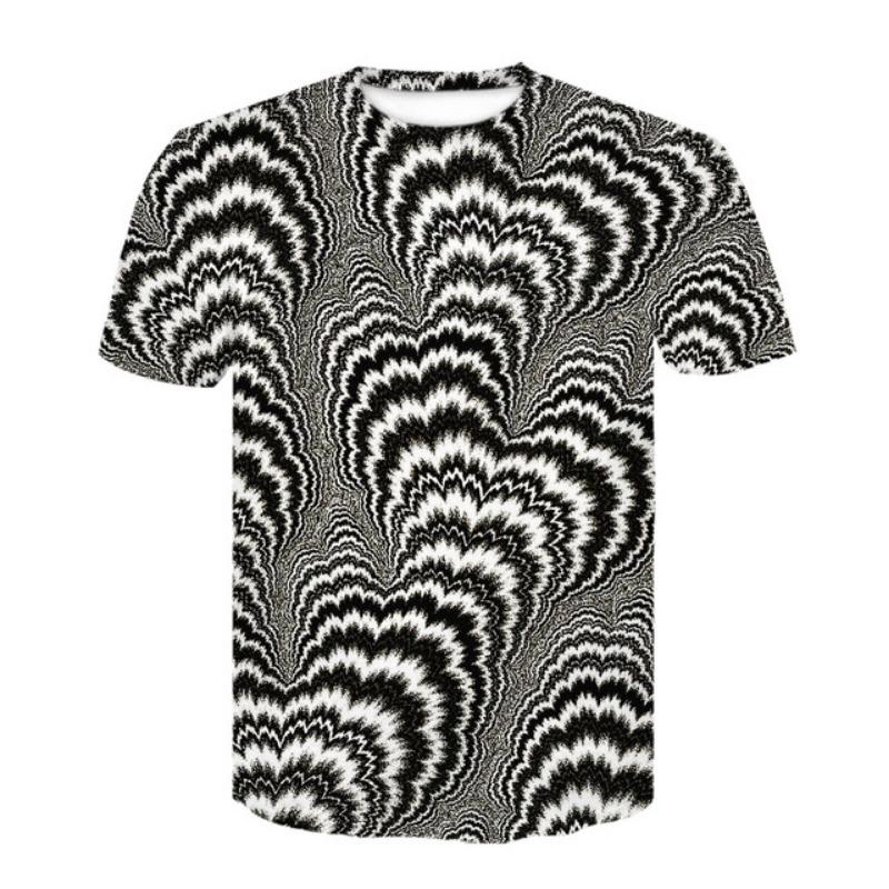 

Summer Abstract Geometric Pattern 3D Digital Printed Short Sleeved Men s T-shirt 6XL
