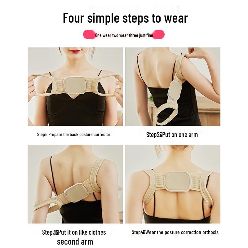 Universal Posture Corrector Belt for Students & Adults – Invisible, Convenient, One-Shoulder Upright Support for Hunchback & Shoulders