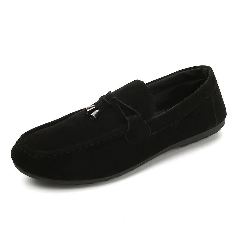 2024 Fashion Business Formal Soft Moccasins Man Loafers High Quality Genuine Leather Shoes Flats Sneaker for Men Hombre Tenis