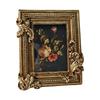 Beautiful Decorated Golden Resins Frame Including Stand And Hook For Photos And Creation