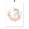 Pink Fairy Unicorn Arrow Flower Name Custom Nursery Wall Art Canvas Painting Posters And Prints Picture For Girl Kids Room Decor