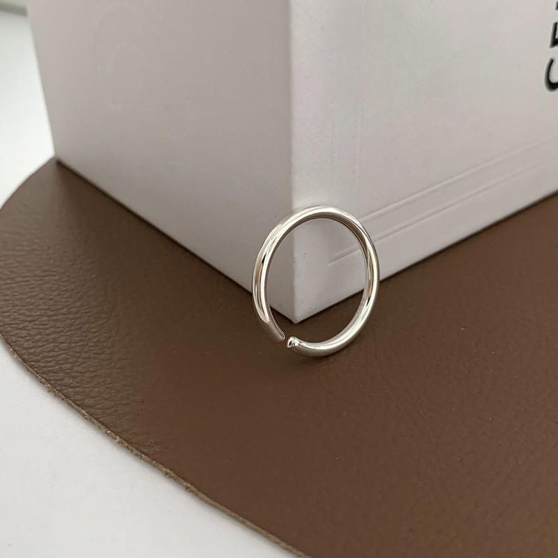 Silver Unique S925 Ring For Women Summer Collection Fashionable Geometric Design Luxury Lightweight
