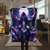 Eevee pattern Flannel Blanket, High quality Comfortable for All Seasons, Home Decor, Warmth and Comfort, Perfect for Gifts.