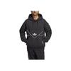 Adidas Originals Trefoil Logo Embroidered Drawstring Hoodie Men Hoodie Black HR5335
