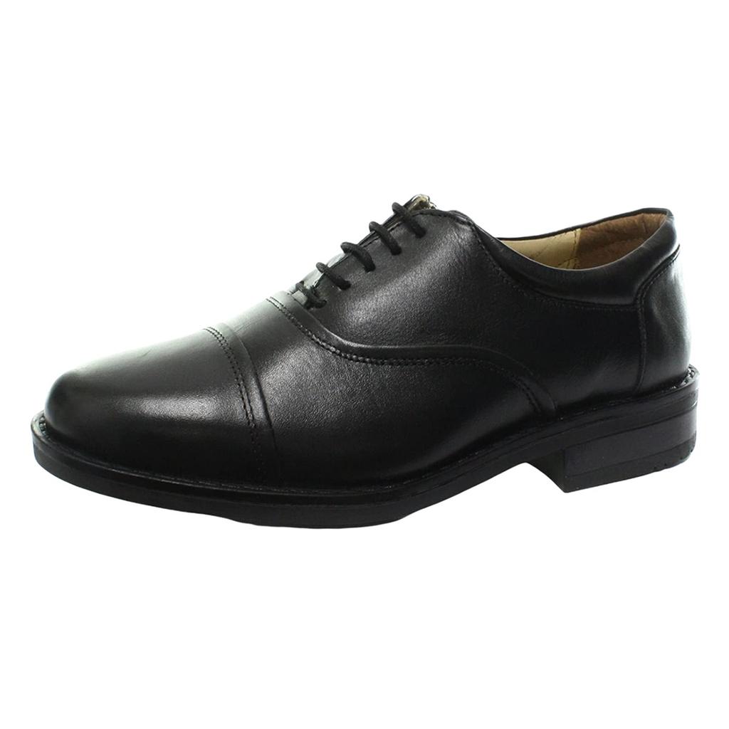 Roamers Mens Softie Leather Blind Eye Flexi Capped Oxford Shoes