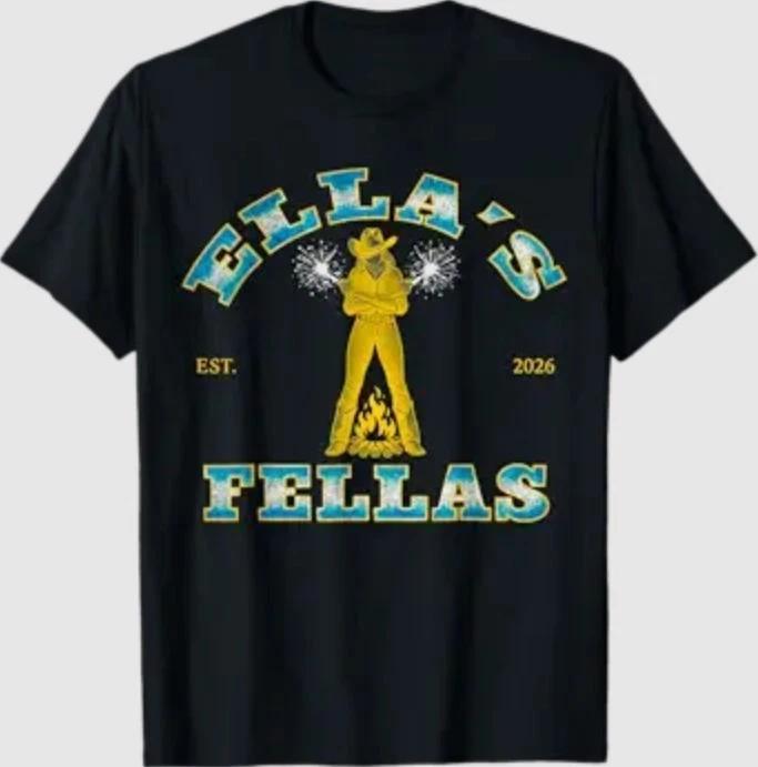 Ellas Fellas Vintage Matching Squad for Men Women T-Shirt XL