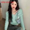 T Shirt Women Spring Oversize V Neck Blouse With Embroidery For Casual Wear