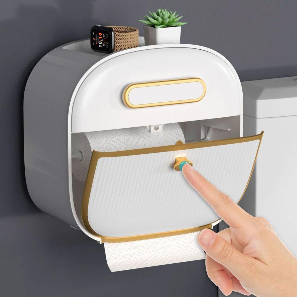 Convenient Installation Paper Towel Holder Waterproof Hanging Tissue Storage Rack  Hotel