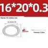 304 Stainless Steel Ultra-Thin Flat Washers - Available in Thickness: 0.1mm, 0.2mm, 0.3mm, 0.5mm