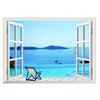 Window Decal WALL STICKER Home Decor Exotic Beach View Art Wallpaper Mural