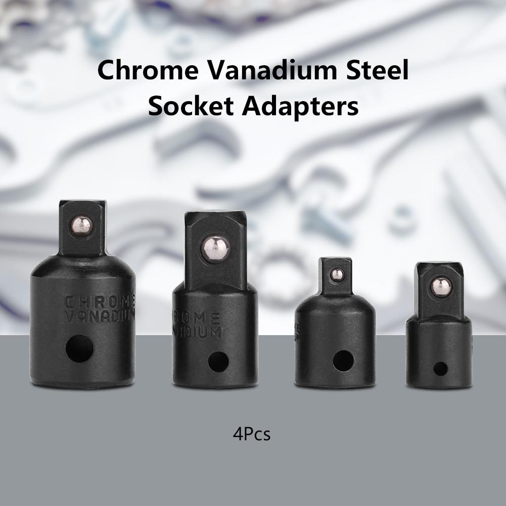 

4Pcs Chrome Vanadium Steel Socket Adapters Reducers for Impact Driver Conversions Wrench