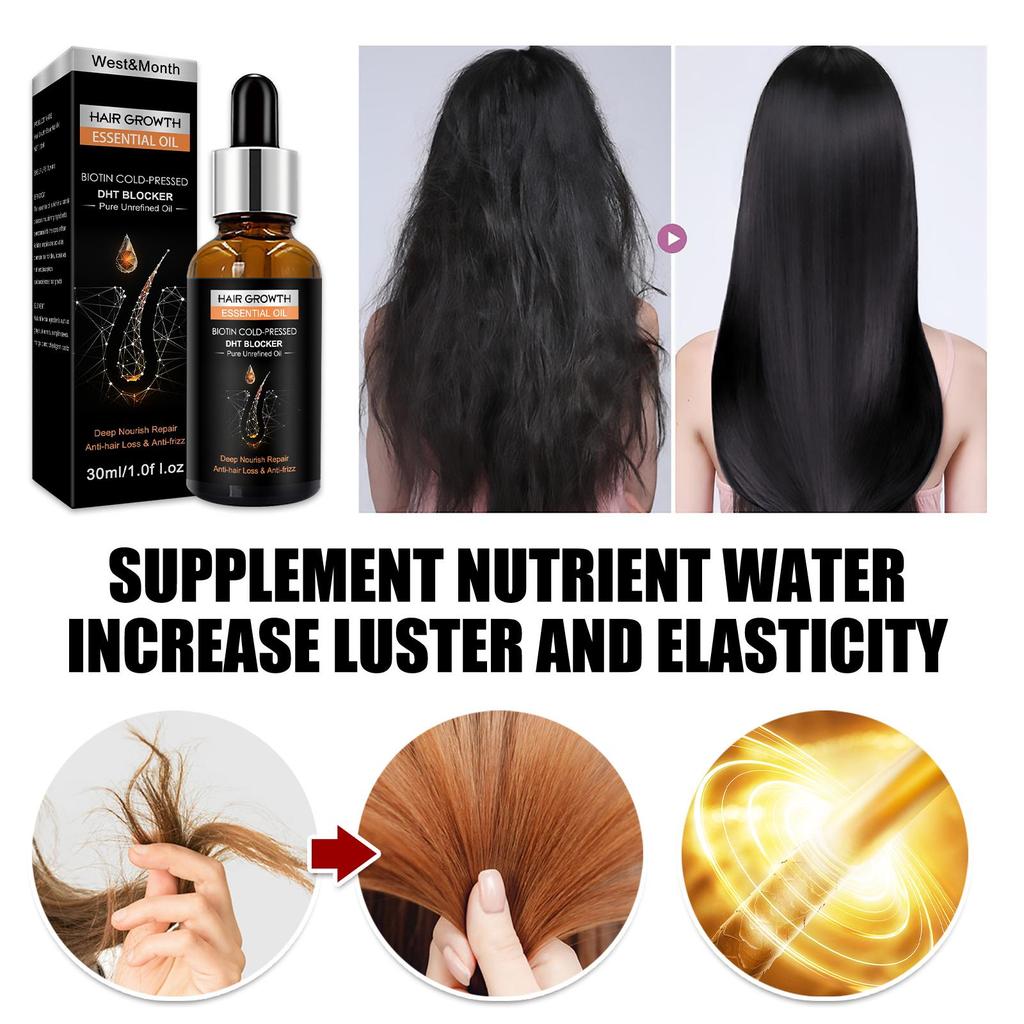 30ml Hair Care Oil Hair Growth Thickening Repair Dry Frizz Moisturizing Hair Essence