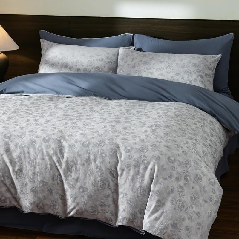 60S Cotton Bedding Set Double Yarn Hotel Style Woven Quilt Cover Sheet Pillowcase